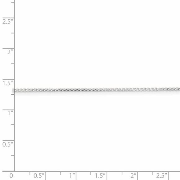 1mm, Sterling Silver Solid Open Curb Chain Necklace, 16 Inch - Picture 5 of 8